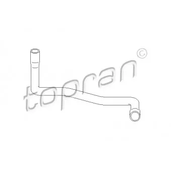 Durite de radiateur TOPRAN 401 964 pour MERCEDES-BENZ CLASSE E E 250 T Turbo-D - 150cv