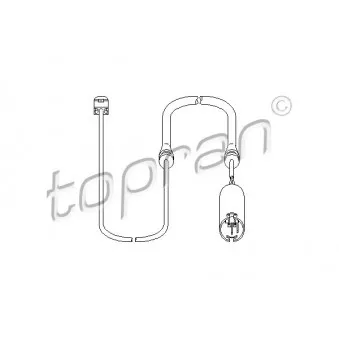 TOPRAN 500 664 - Détecteur de l'usure des plaquettes de frein