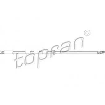 TOPRAN 501 130 - Flexible de frein