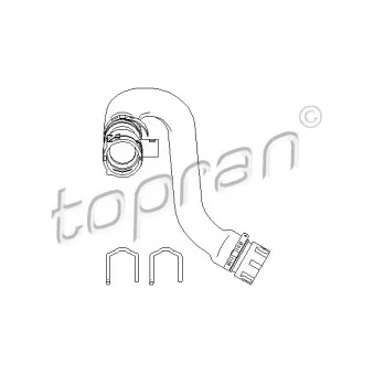 Durite de radiateur TOPRAN [501 563]
