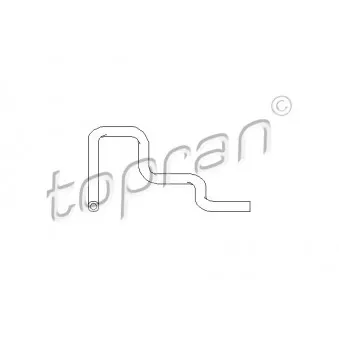 Durite de radiateur TOPRAN 501 572