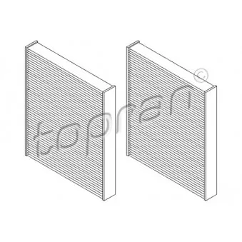 TOPRAN 501 647 - Filtre, air de l'habitacle