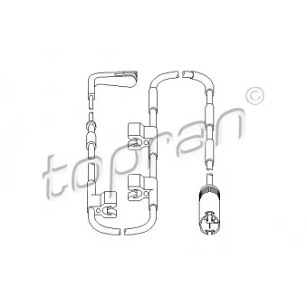TOPRAN 501 838 - Détecteur de l'usure des plaquettes de frein