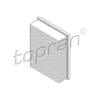 Filtre à air TOPRAN 700 251 pour RENAULT LAGUNA 1.9 DCI - 130cv