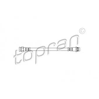 Flexible de frein TOPRAN 720 907 pour CITROEN C3 1.1 LPG - 60cv