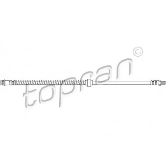 Flexible de frein TOPRAN 720 923 pour CITROEN BERLINGO 1.6 HDI 92 - 92cv