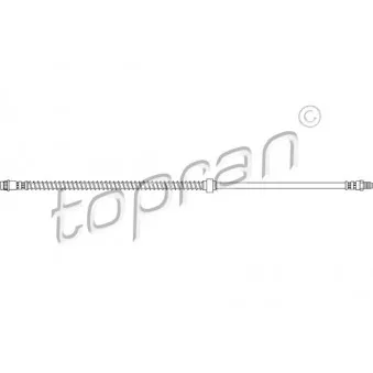Flexible de frein TOPRAN 720 927 pour CITROEN C5 2.0 - 140cv