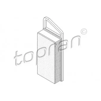 Filtre à air TOPRAN 720 965 pour CITROEN C3 1.4 HDi - 70cv