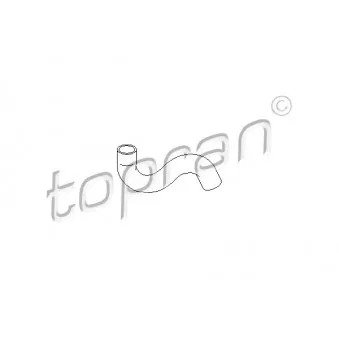 Durite de radiateur TOPRAN 721 828 pour PEUGEOT 206 1.4 16V - 88cv