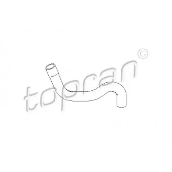 Durite de radiateur TOPRAN 721 830 pour PEUGEOT 206 1.4 16V - 88cv