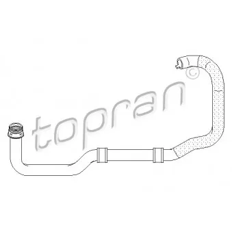 Durite de radiateur TOPRAN 721 835 pour CITROEN BERLINGO 1.4 i bivalent - 75cv