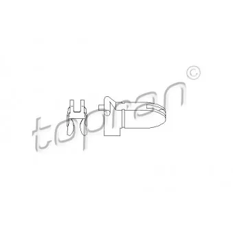 TOPRAN 722 139 - Tirette à câble, commande d'embrayage