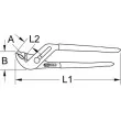 KS TOOLS 115.1350 - Clé serre-tube/pince pompe à eau