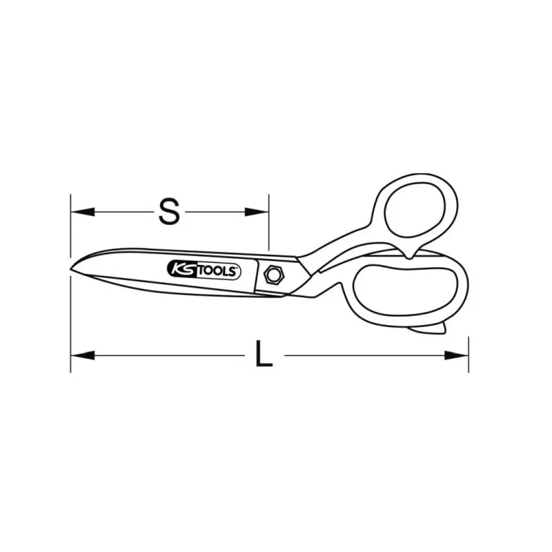 Ciseaux universels KS TOOLS 118.0076 - Visuel 2