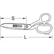 KS TOOLS 118.0077 - Ciseaux universels