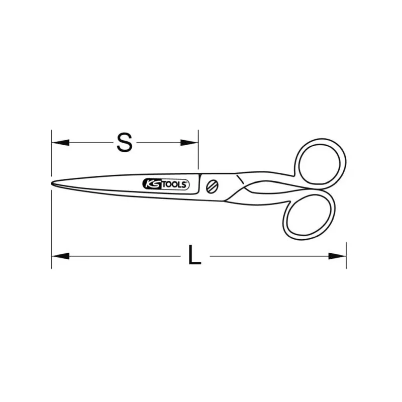 Ciseaux universels KS TOOLS 118.0079 - Visuel 1