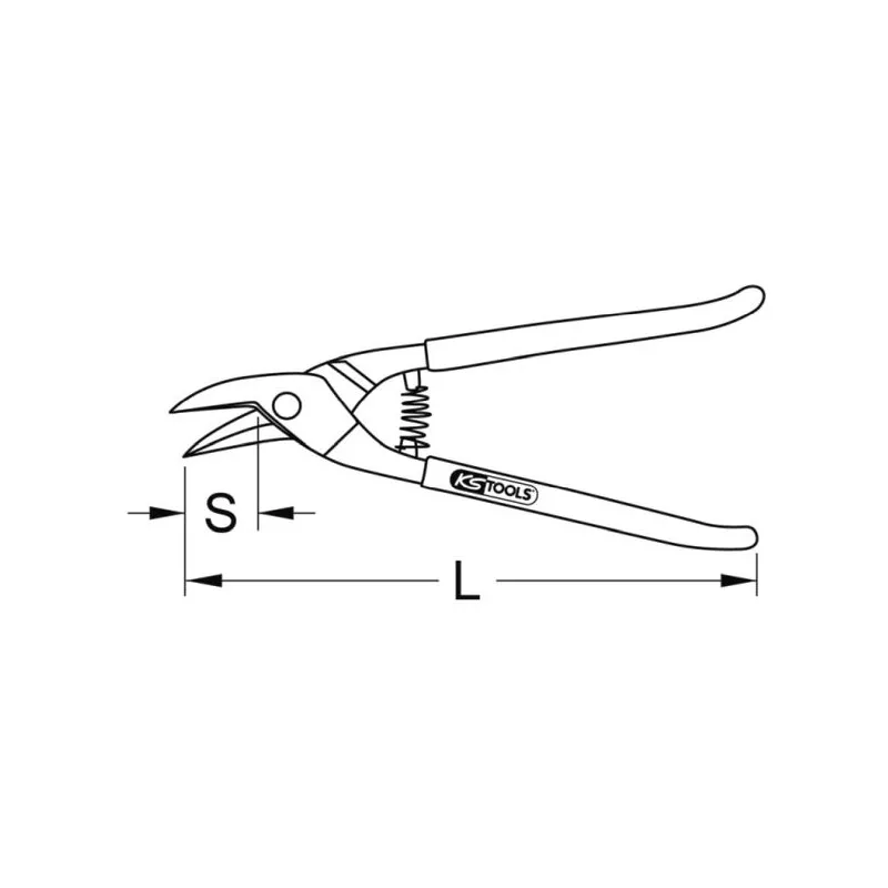 Cisaille à tole manuelle KS TOOLS 118.0148 - Visuel 1