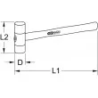 KS TOOLS 140.5201 - Maillet à embouts plastiques