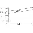 KS TOOLS 140.5211 - Maillet à embouts plastiques