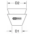 KS TOOLS 140.5402 - Coin conique