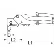 KS TOOLS 150.9540 - Pince pour rivets aveugles