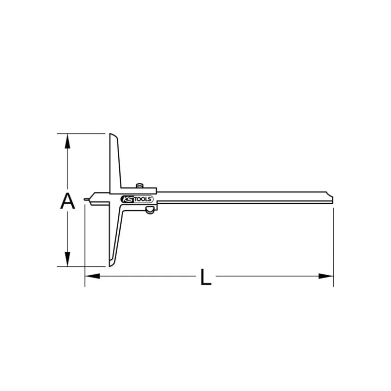 Pied à coulisse KS TOOLS 300.0551 - Visuel 1