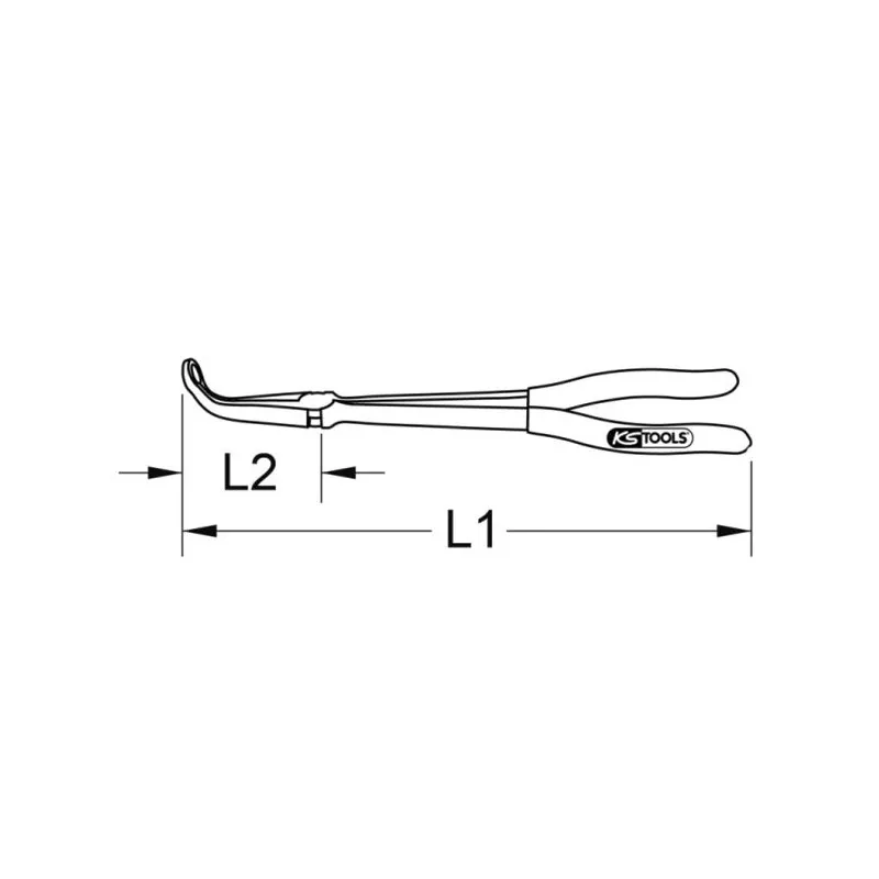 Pince, cosse de bougie d'allumage KS TOOLS 500.7504 - Visuel 2