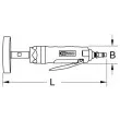 KS TOOLS 515.1244 - Ponceuse droite (air comprimé)