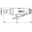 KS TOOLS 515.5030 - Ponceuse droite (air comprimé)