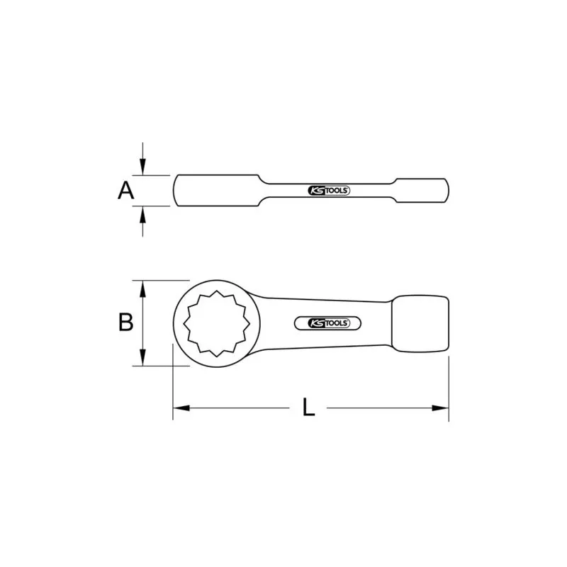 Clé à frapper KS TOOLS 517.2951 - Visuel 1