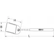KS TOOLS 550.1021 - Miroir de garage
