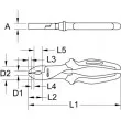 KS TOOLS 965.0625 - Ciseaux universels
