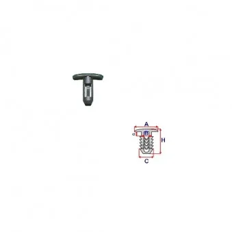 Clip, enjoliveur ROMIX C60311 pour RENAULT GRAND SCÉNIC 1,3 TCe 160 - 158cv