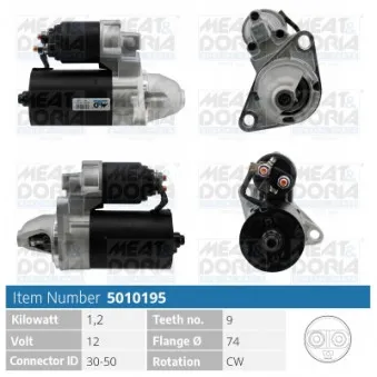 Démarreur MEAT & DORIA OEM S114381