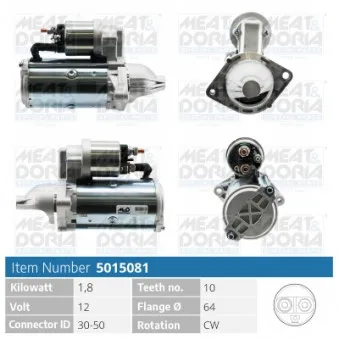 Démarreur MEAT & DORIA OEM 6202071
