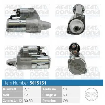 Démarreur MEAT & DORIA OEM 550.540.102.280