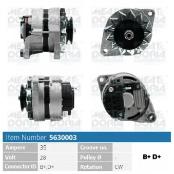 Alternateur MEAT & DORIA OEM A4029