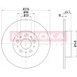 KAMOKA 103158 - Jeu de 2 disques de frein arrière