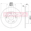 KAMOKA 103163 - Jeu de 2 disques de frein arrière