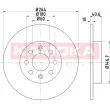 KAMOKA 103164 - Jeu de 2 disques de frein arrière