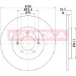 KAMOKA 103174 - Jeu de 2 disques de frein arrière