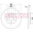KAMOKA 103198 - Jeu de 2 disques de frein arrière