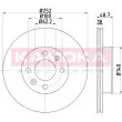 KAMOKA 103207 - Jeu de 2 disques de frein avant