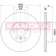 KAMOKA 103220 - Jeu de 2 disques de frein arrière