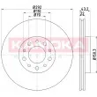 KAMOKA 103229 - Jeu de 2 disques de frein arrière