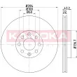 KAMOKA 103233 - Jeu de 2 disques de frein avant