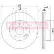 KAMOKA 103271 - Jeu de 2 disques de frein avant