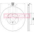 KAMOKA 103300 - Jeu de 2 disques de frein avant
