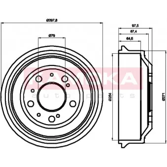 Tambour de frein KAMOKA OEM 424738