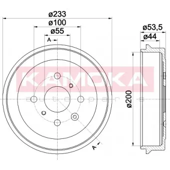 Tambour de frein KAMOKA OEM 424748